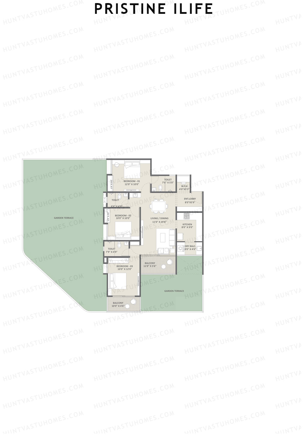 Pristine iLife Alpha Unit 2 Floor Plan