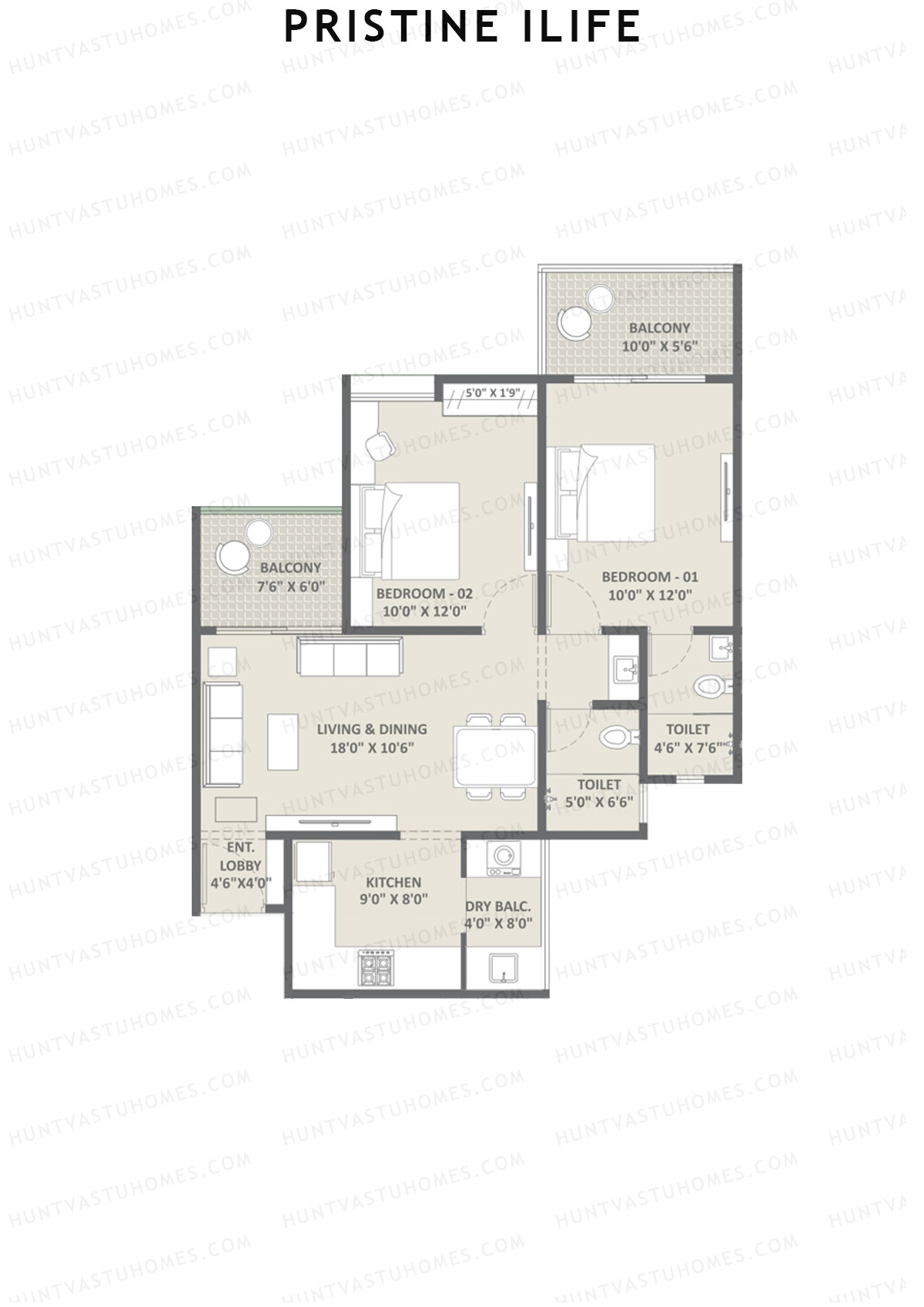 Pristine iLife Alpha Unit 4 Floor Plan