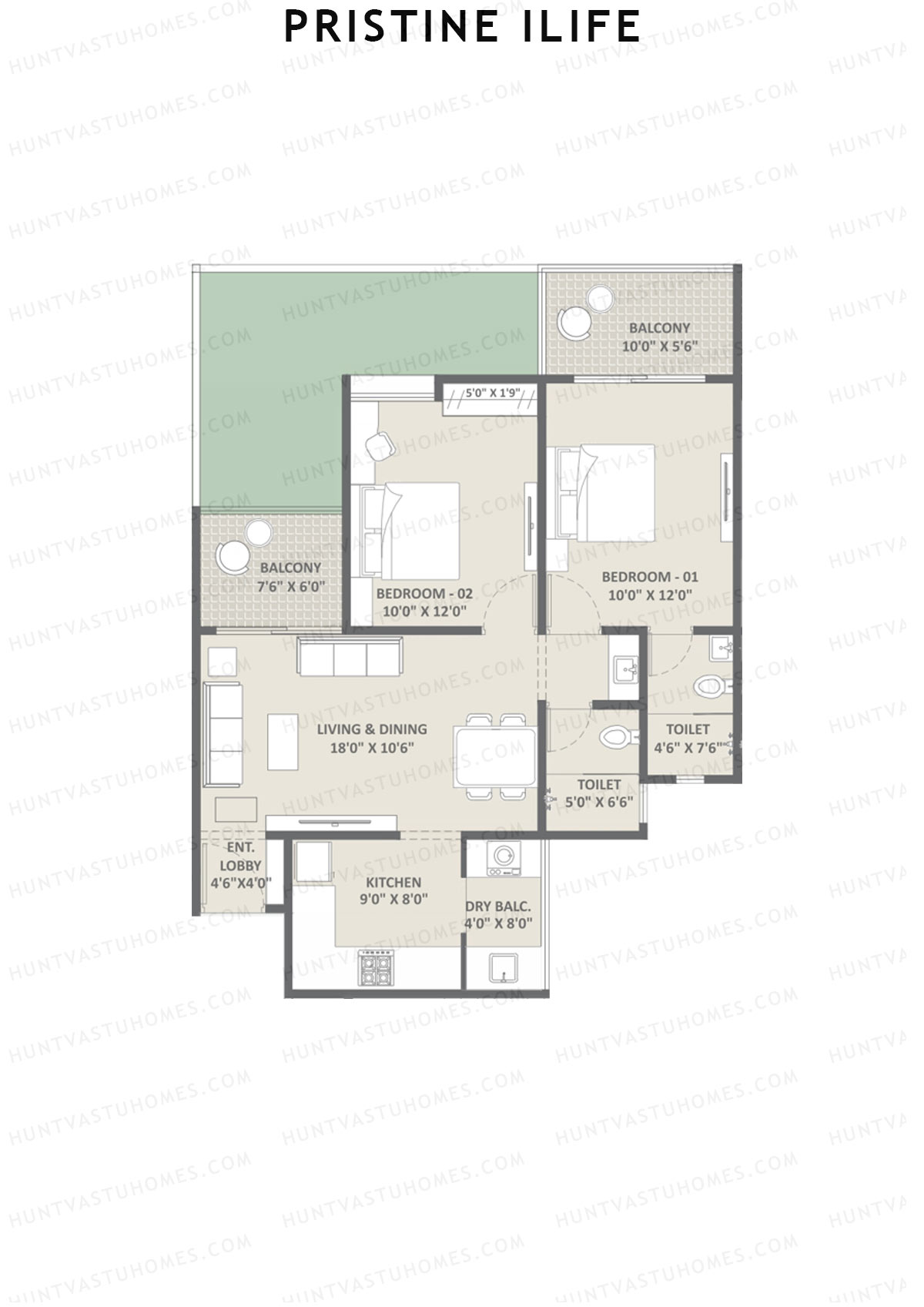 Pristine iLife Alpha Unit 4 Floor Plan