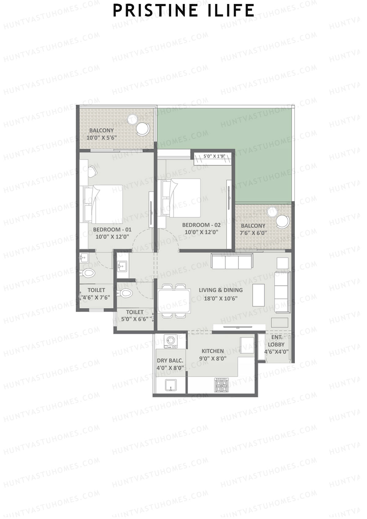 Pristine iLife Alpha Unit 5 Floor Plan