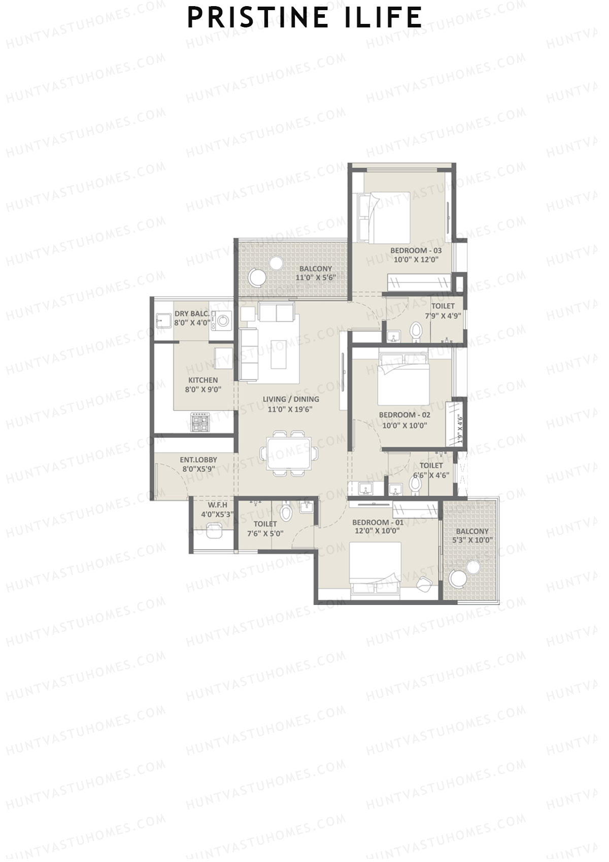 Pristine iLife Alpha Unit 6 Floor Plan