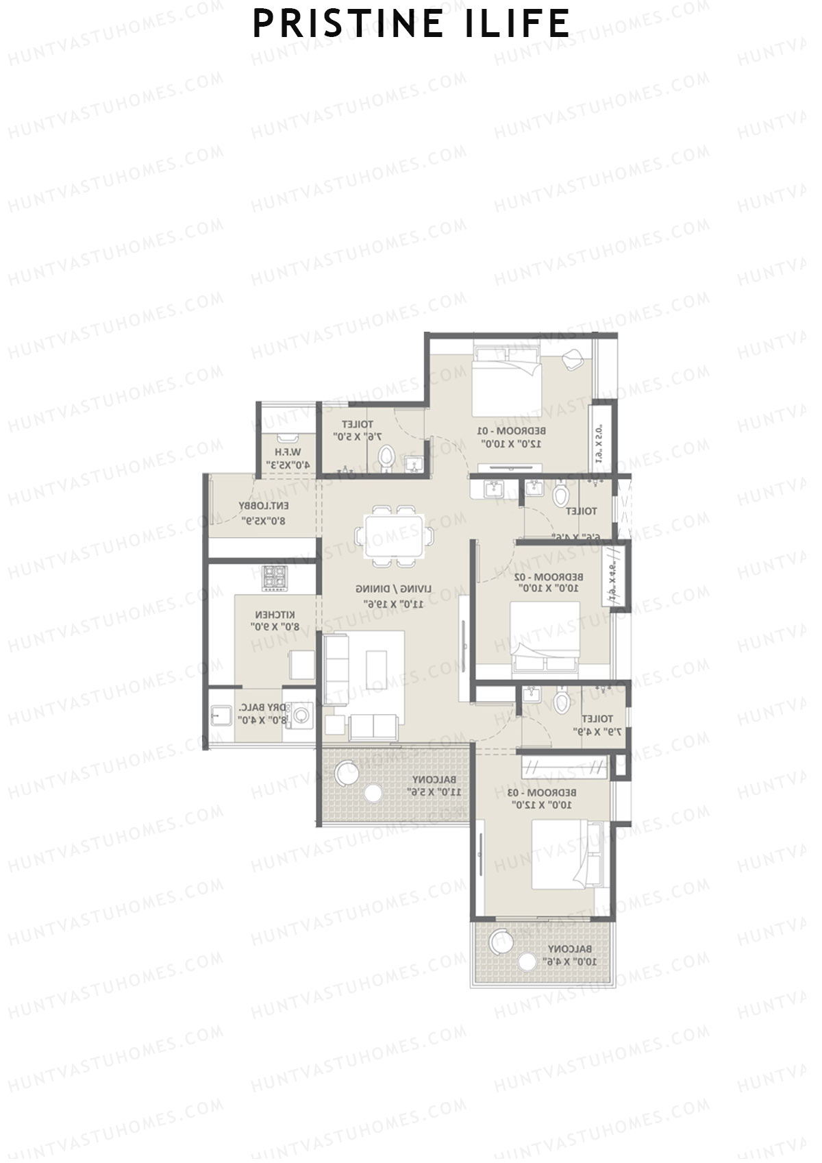 Pristine iLife Alpha Unit 7 Floor Plan