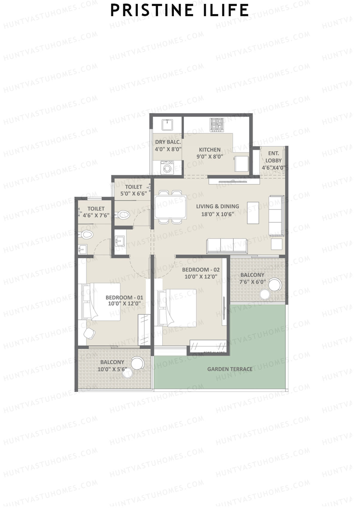 Pristine iLife Alpha Unit 8 Floor Plan