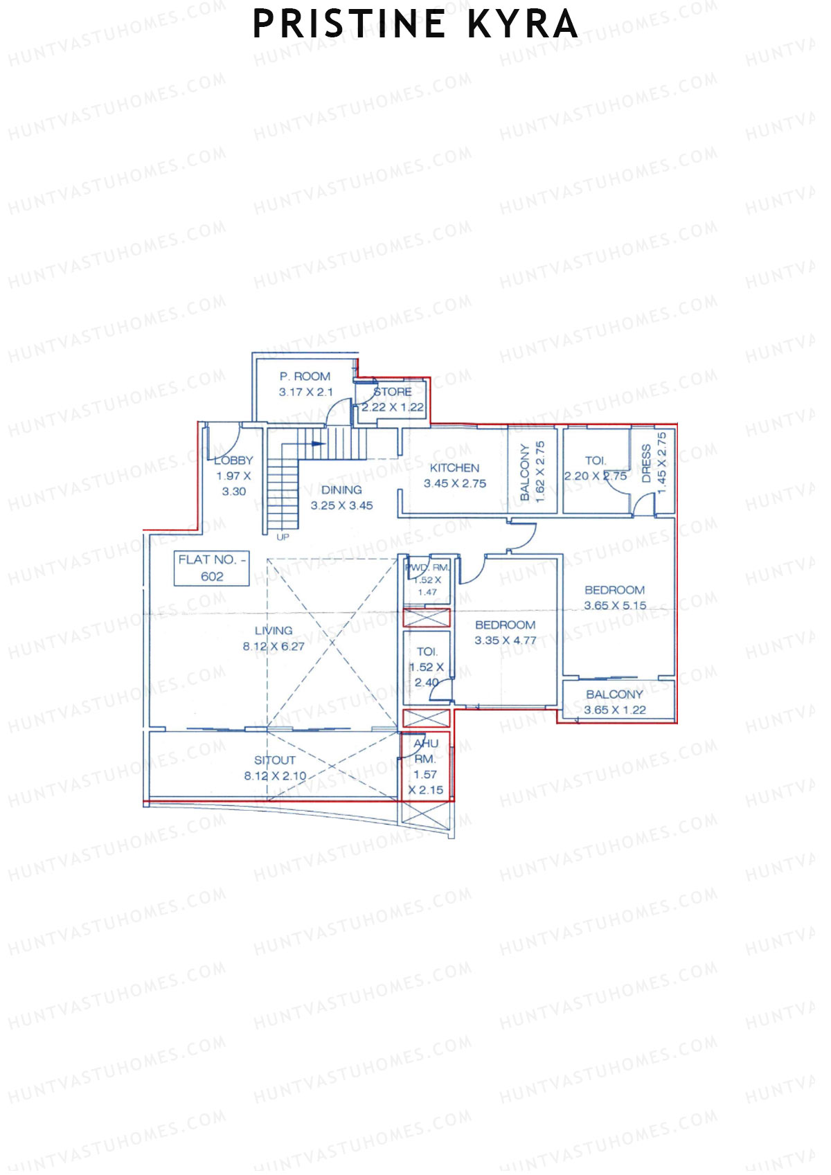 Pristine Kyra, Tower C, Unit 2 (Type DU), 4BHK, Carpet Area 3148   sq ft 