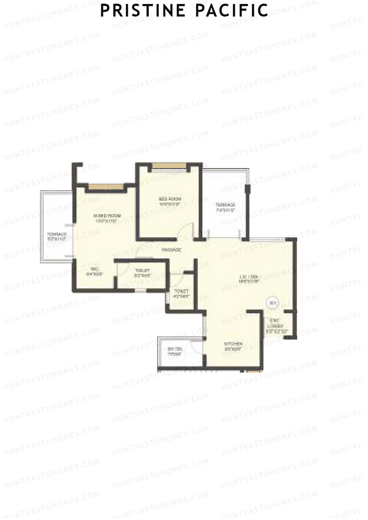 Pristine Pacific Tower H Unit 1 Floor Plan