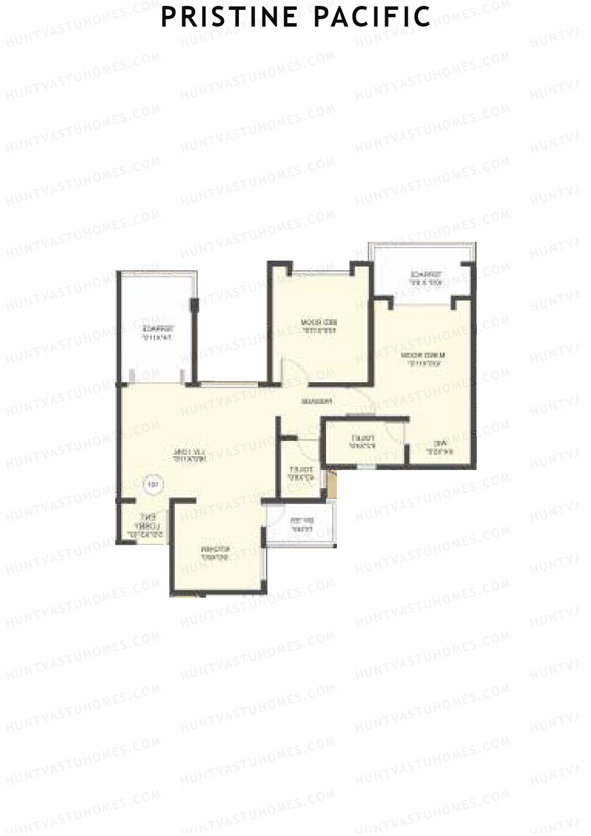 Pristine Pacific Tower H Unit 2 Floor Plan