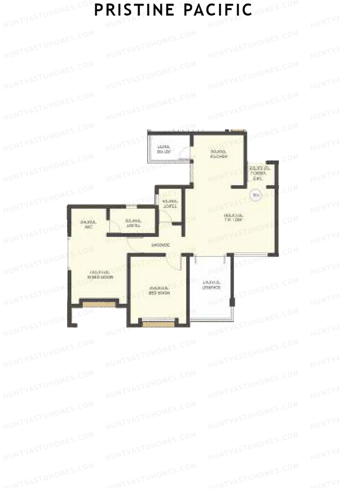 Pristine Pacific Tower H Unit 6 Floor Plan