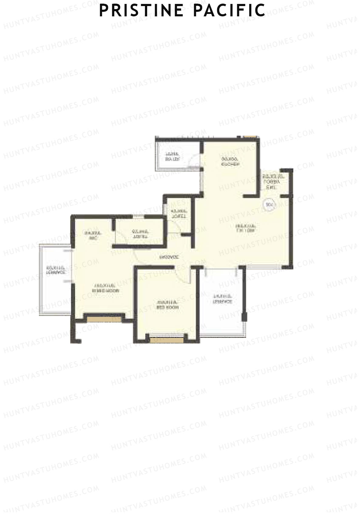 Pristine Pacific Tower H Unit 8 Floor Plan