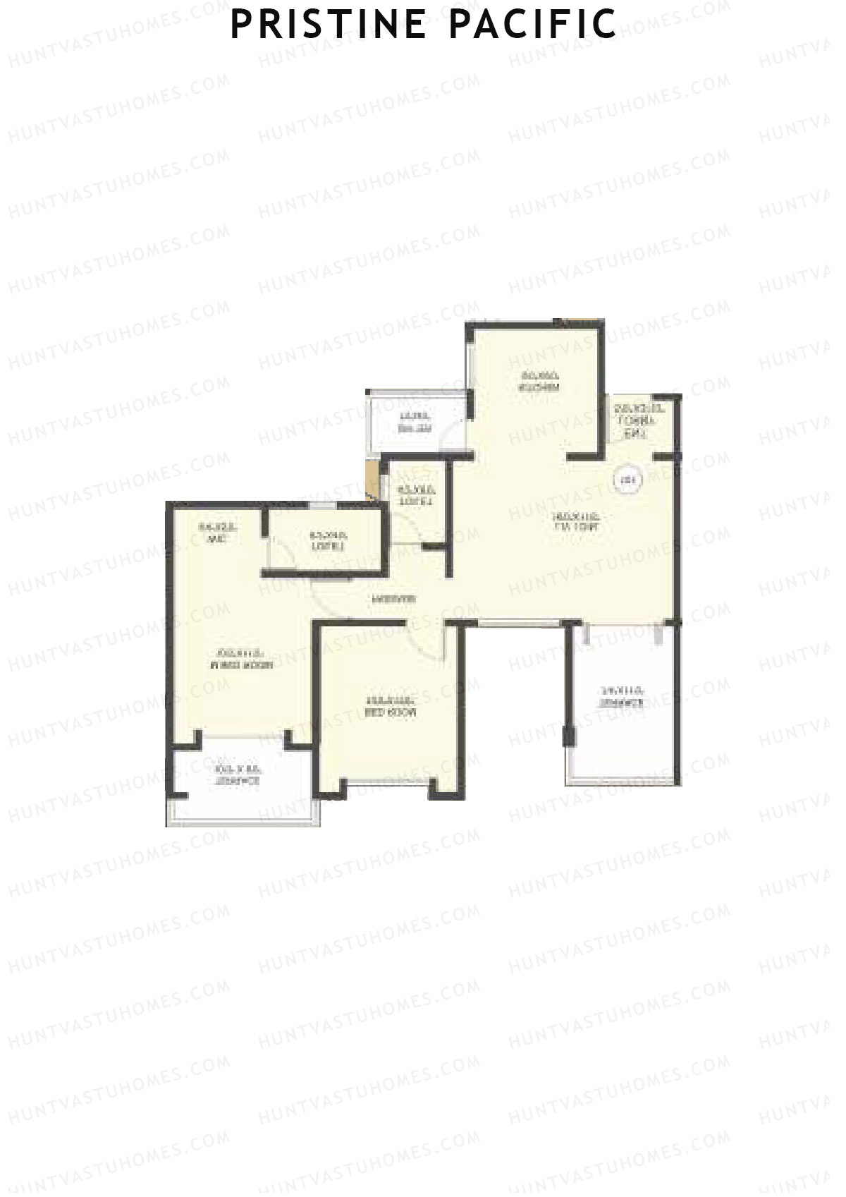Pristine Pacific Tower H Unit 8 Floor Plan
