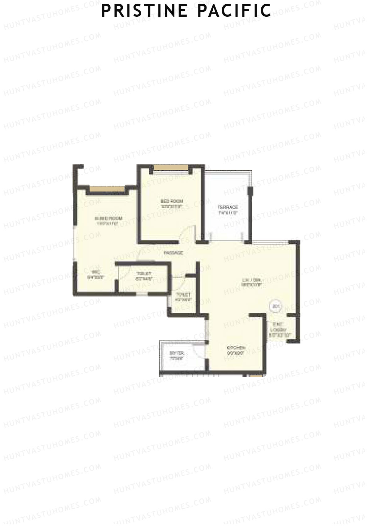 Pristine Pacific Tower I Unit 1 Floor Plan