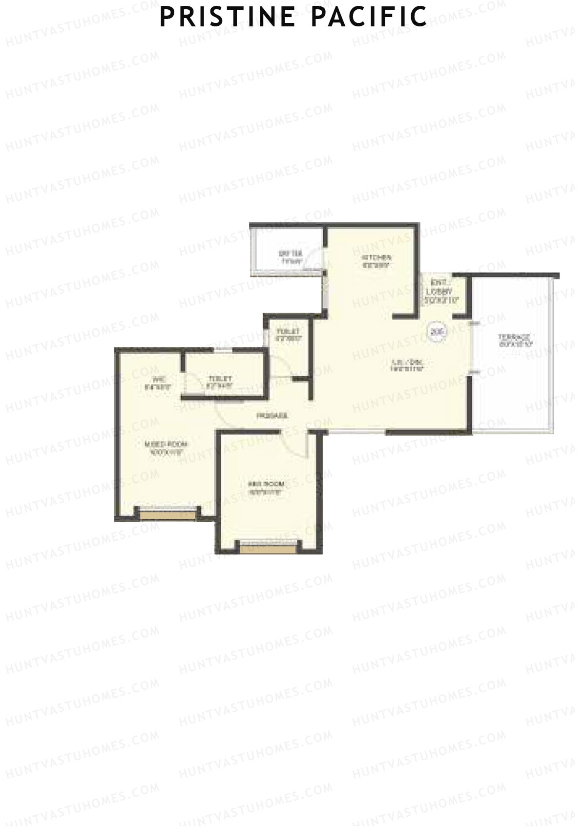 Pristine Pacific Tower I Unit 5 Floor Plan