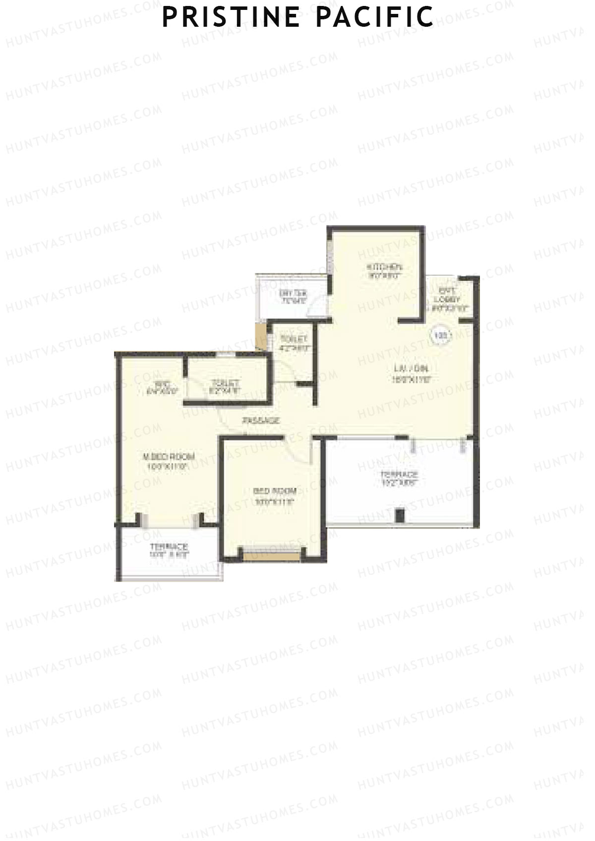 Pristine Pacific Tower I Unit 5 Floor Plan