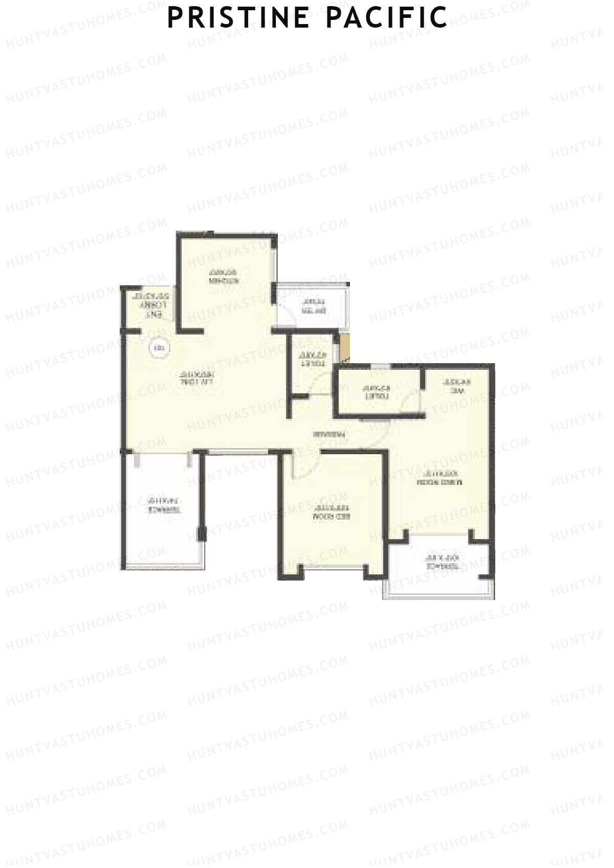 Pristine Pacific Tower I Unit 6 Floor Plan