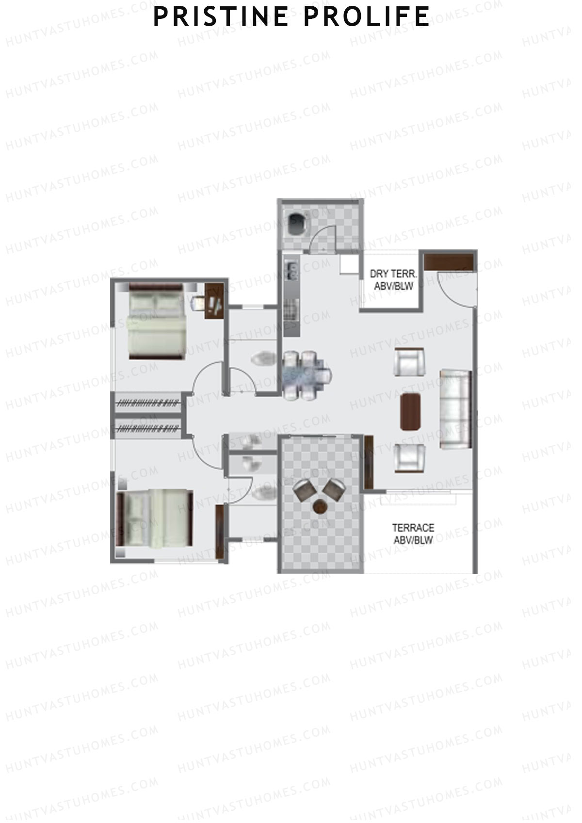 Pristine Prolife Tower A Unit 1 Floor Plan