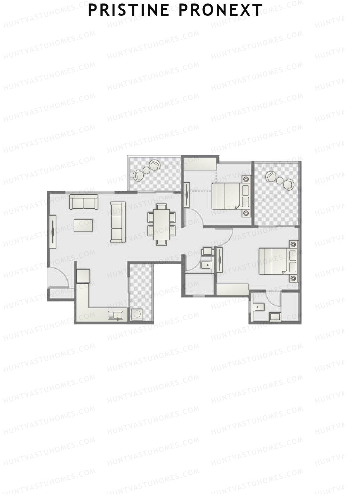 Pristine Pronext Tower A Unit 1 Floor Plan