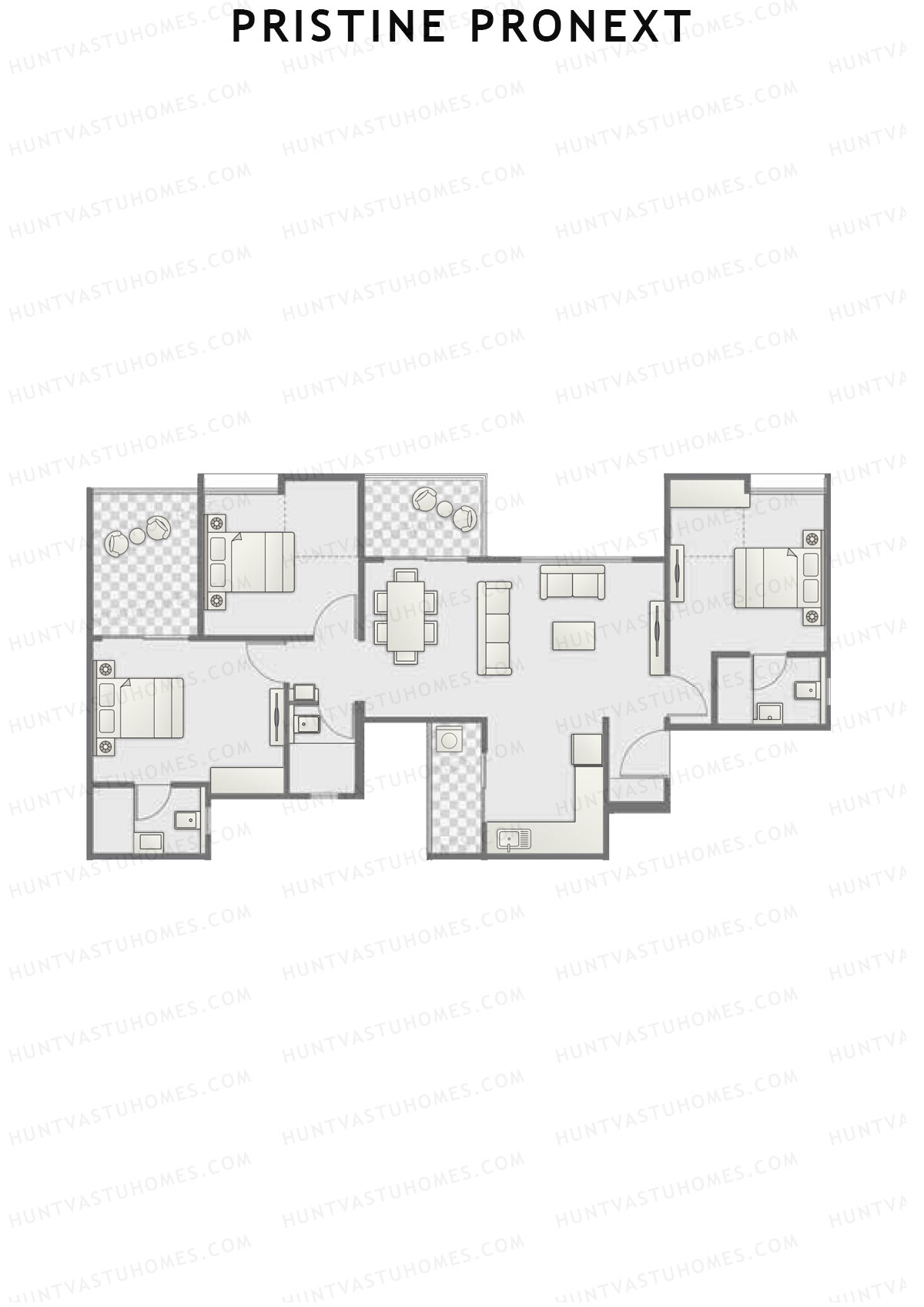 Pristine Pronext Tower A Unit 4 Floor Plan