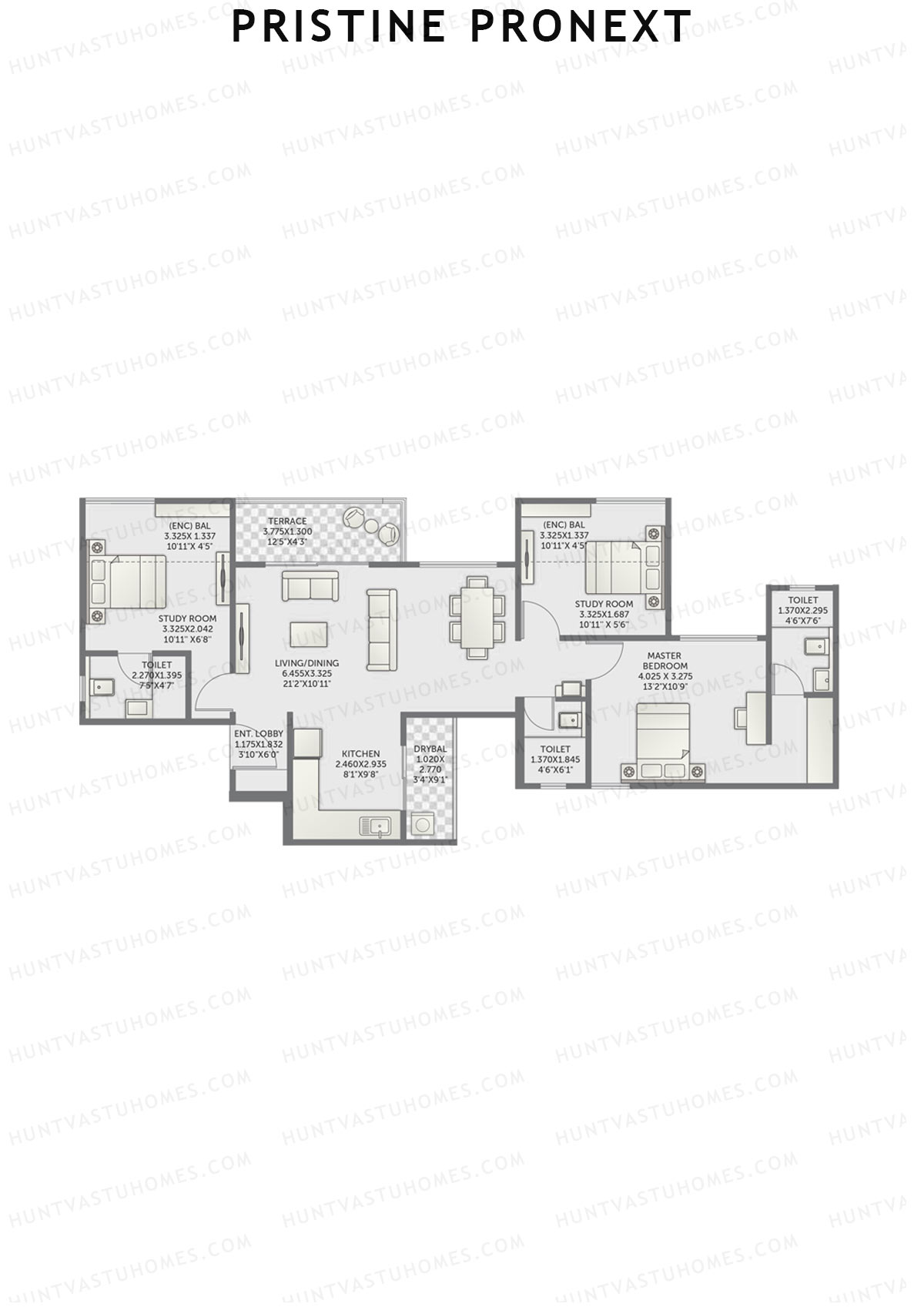 Pristine Pronext Tower C Unit 1 Floor Plan