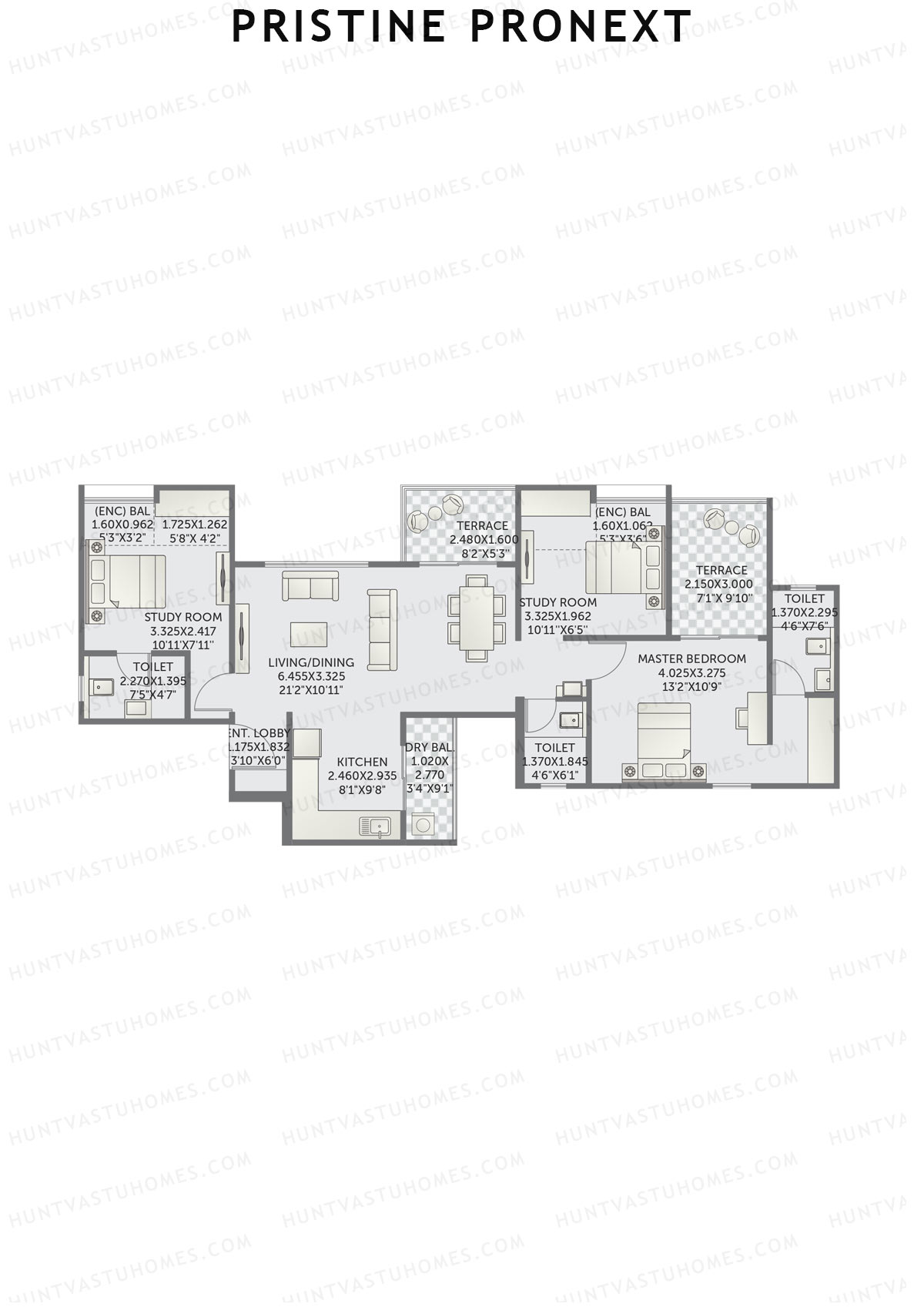 Pristine Pronext Tower C Unit 1 Floor Plan