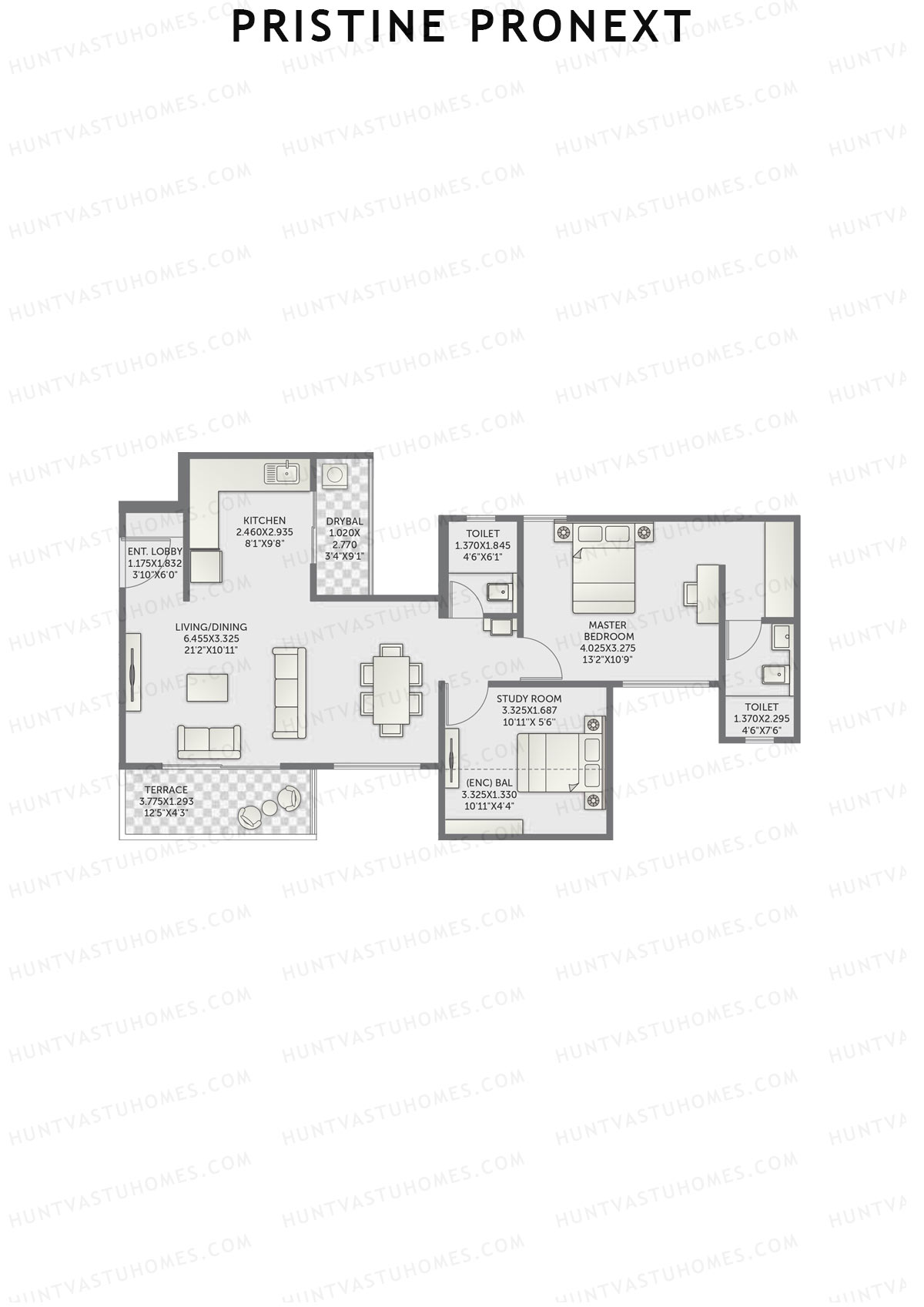 Pristine Pronext Tower C Unit 2 Floor Plan