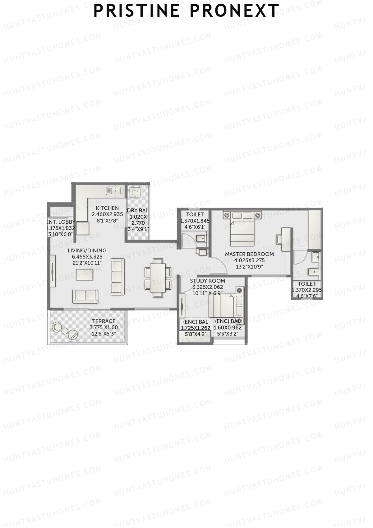 Pristine Pronext Tower C Unit 2 Floor Plan