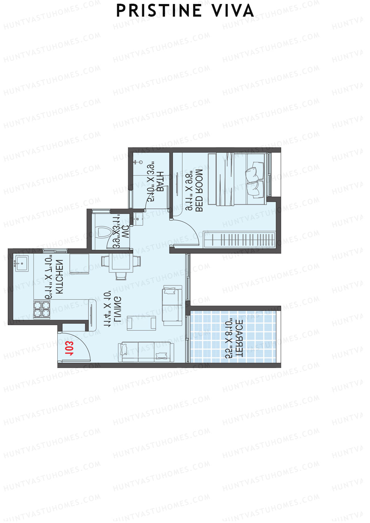 Pristine Viva Tower 1 Unit 4 Floor Plan