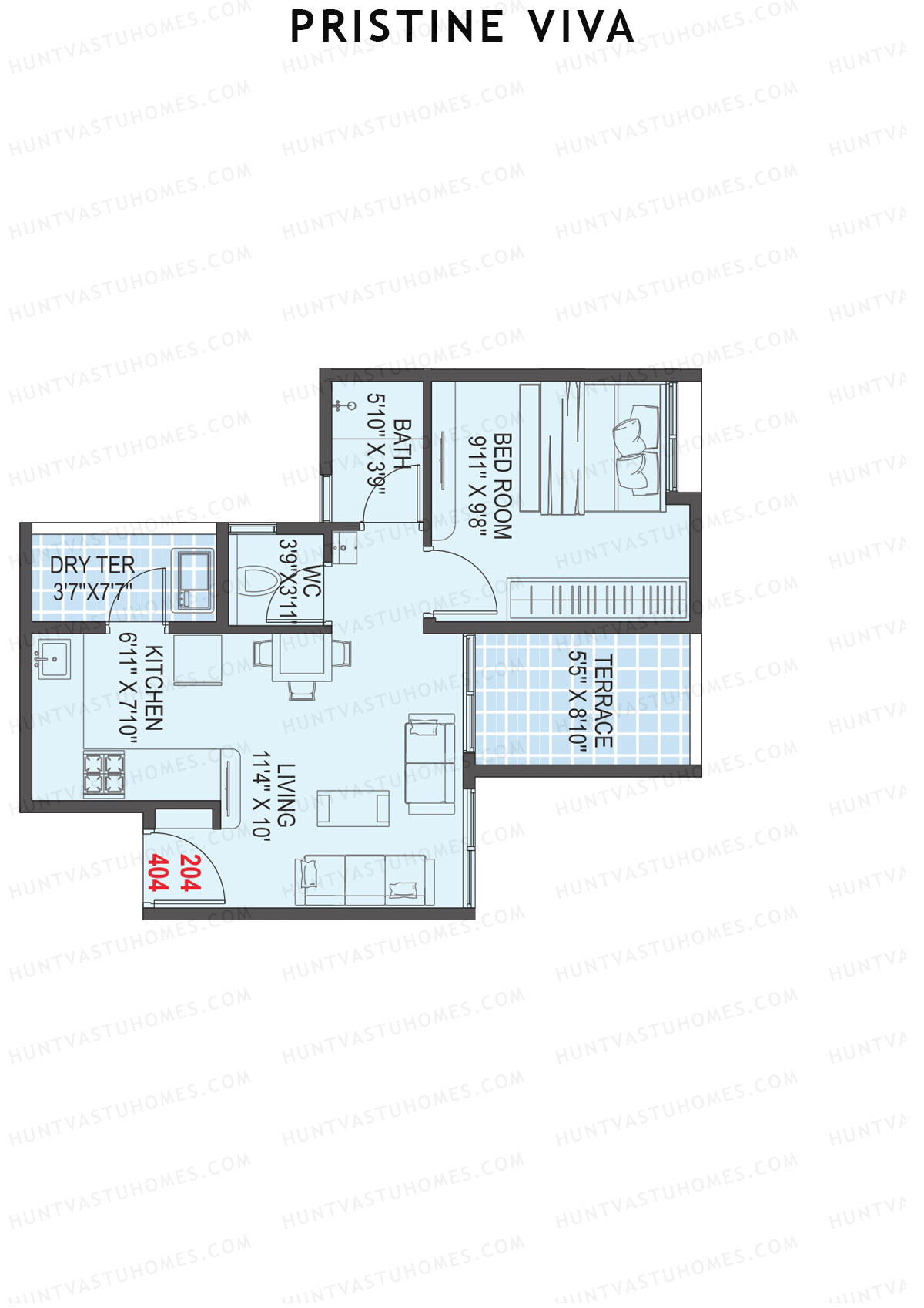 Pristine Viva Tower 1 Unit 4 Floor Plan