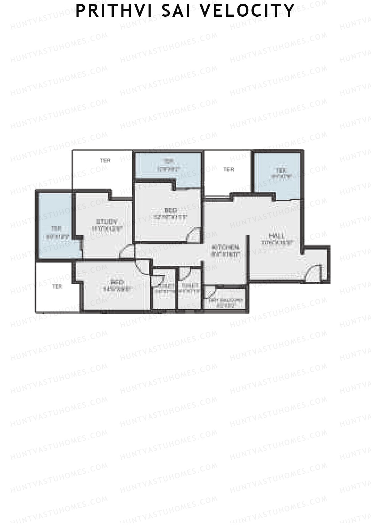 Prithvi Sai Velocity Wing A Unit 1 Floor Plan