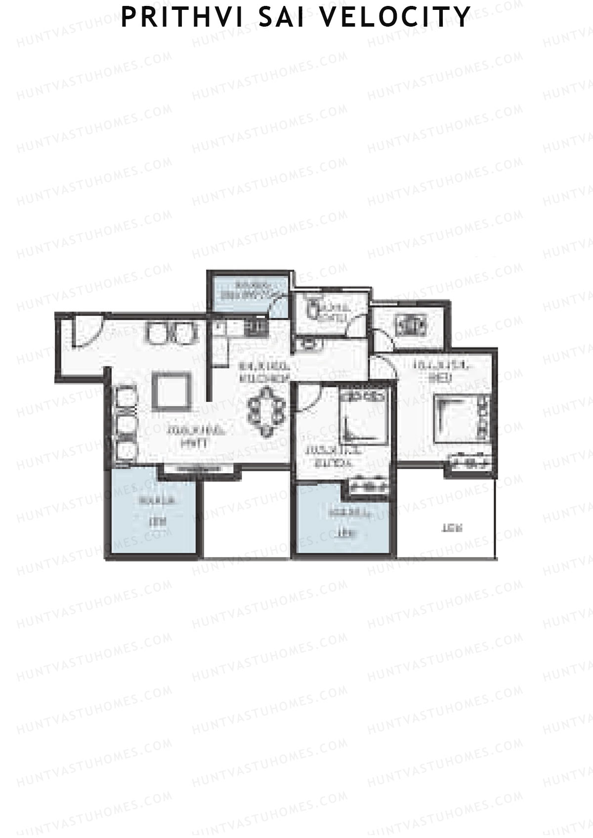 Prithvi Sai Velocity Wing A Unit 3 Floor Plan