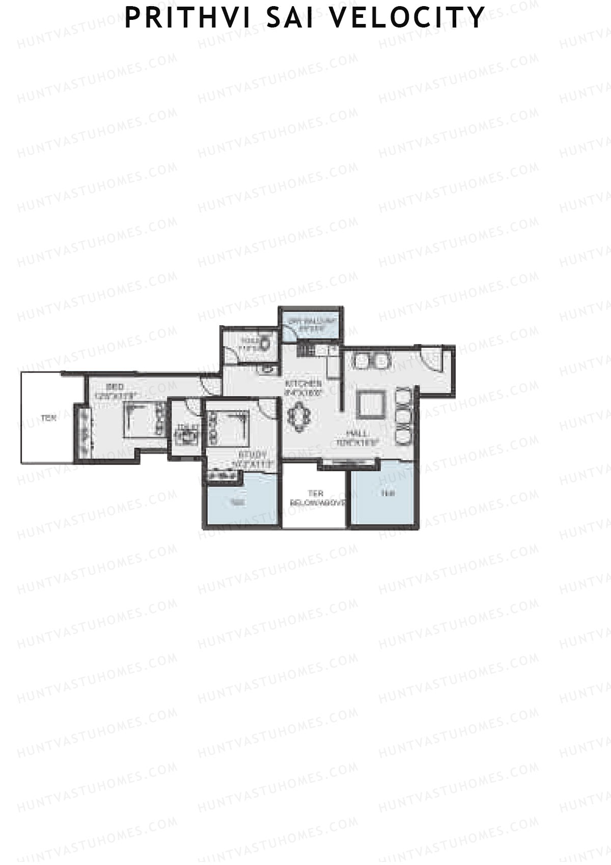 Prithvi Sai Velocity Wing A Unit 4 Floor Plan