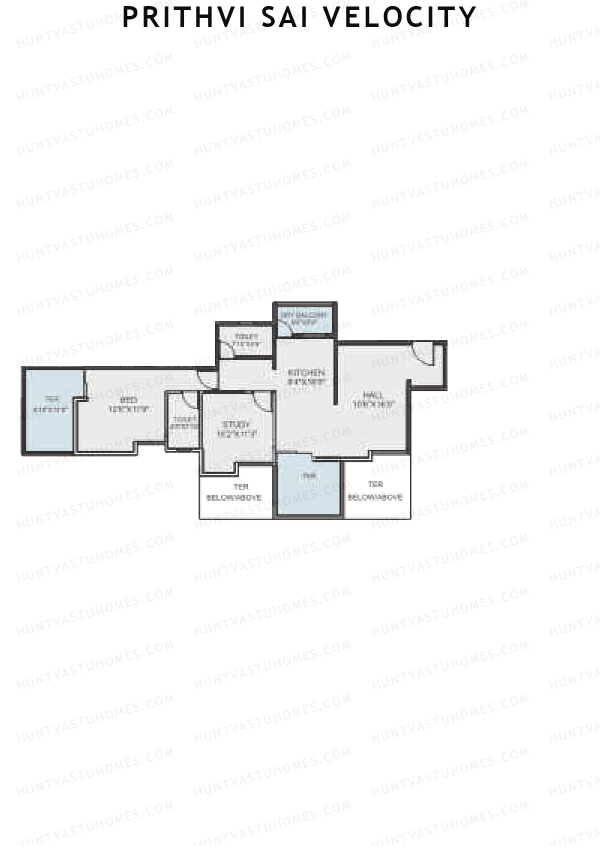 Prithvi Sai Velocity Wing A Unit 4 Floor Plan