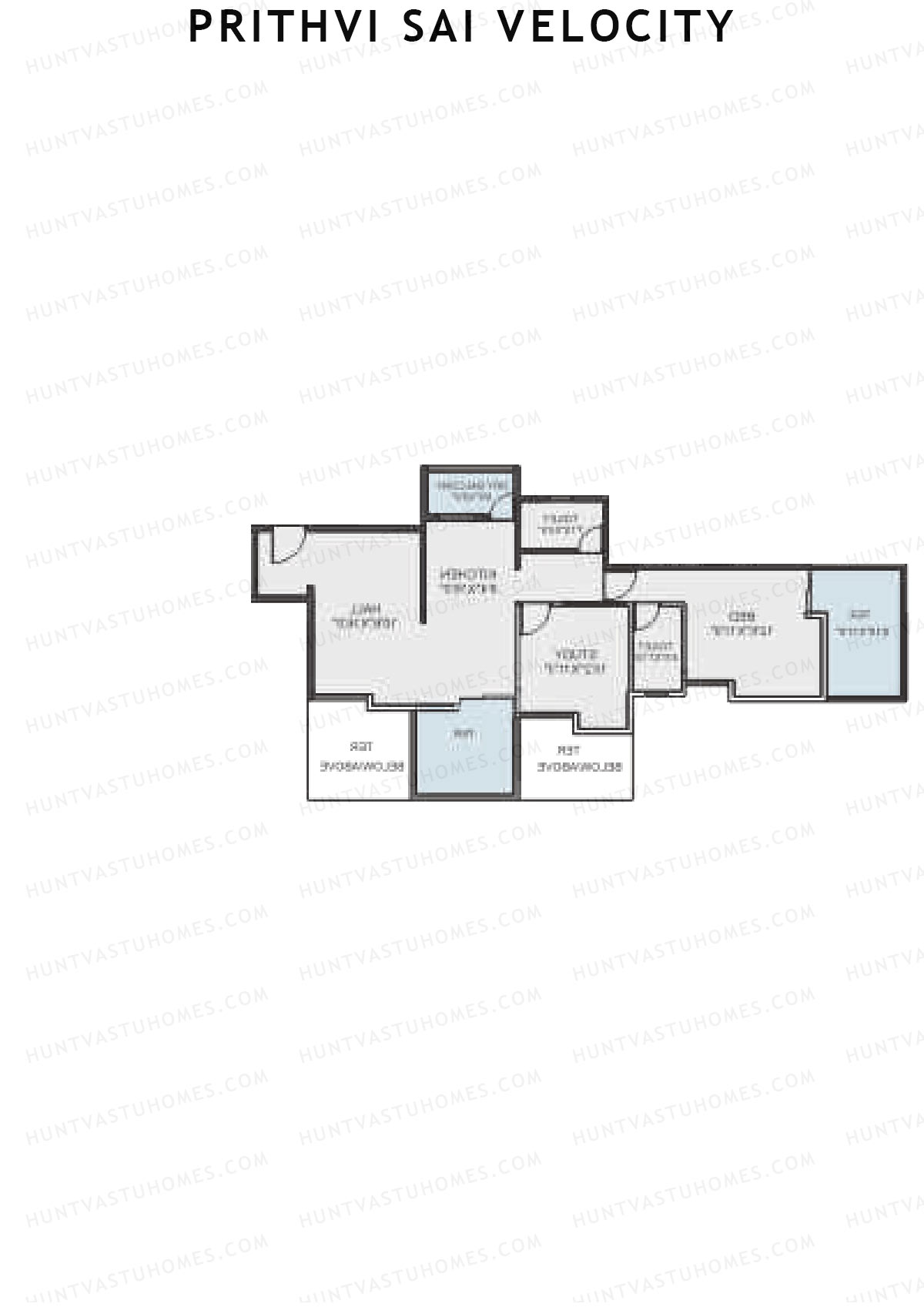 Prithvi Sai Velocity Wing B Unit 4 Floor Plan