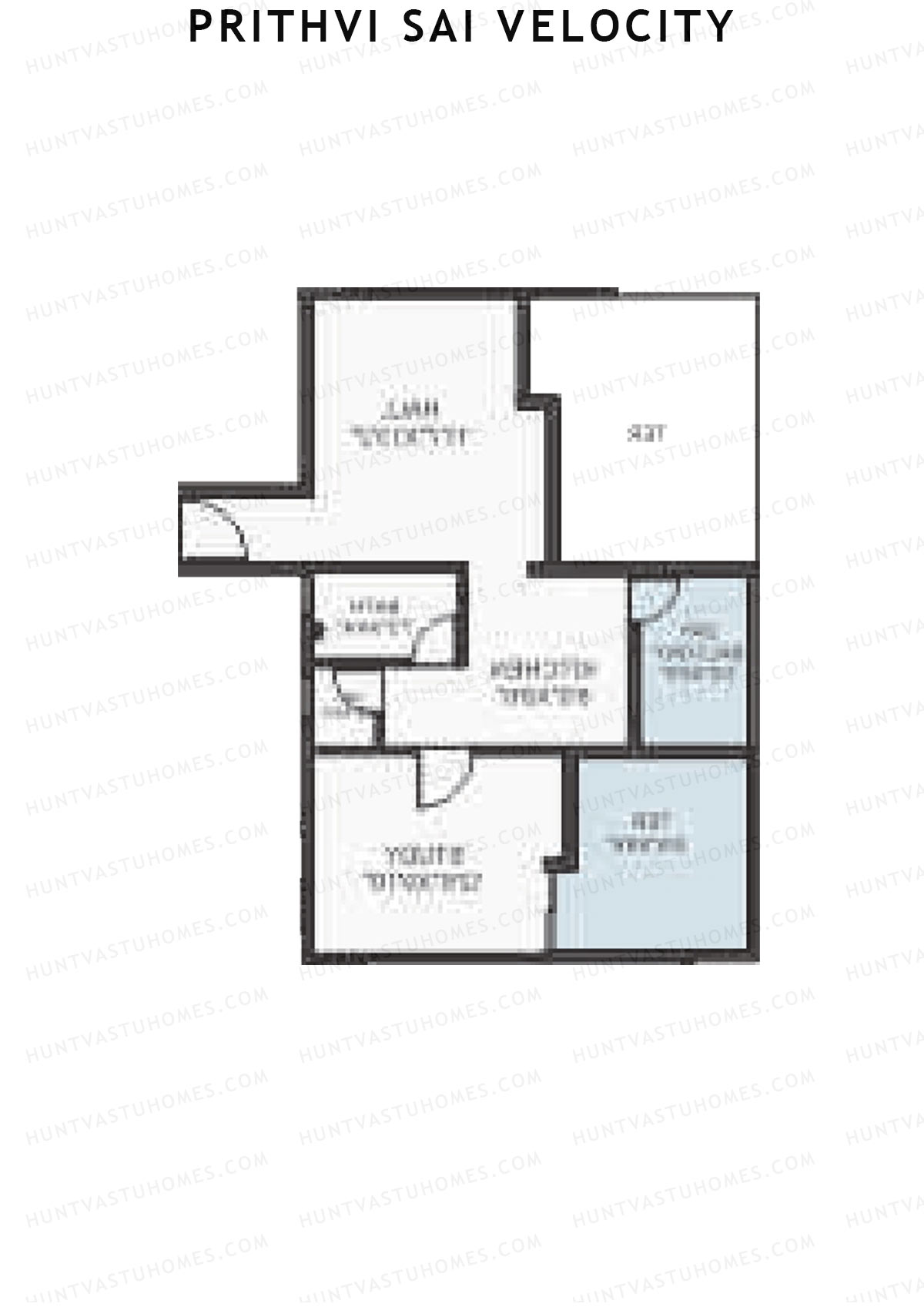 Prithvi Sai Velocity Wing B Unit 5 Floor Plan