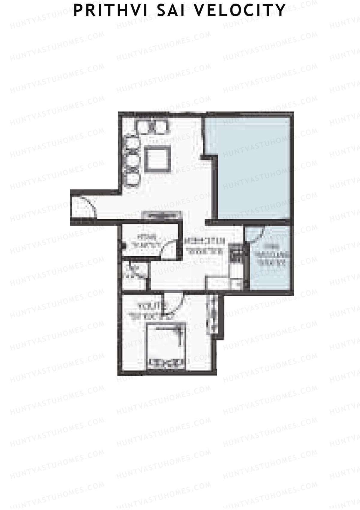 Prithvi Sai Velocity Wing B Unit 5 Floor Plan