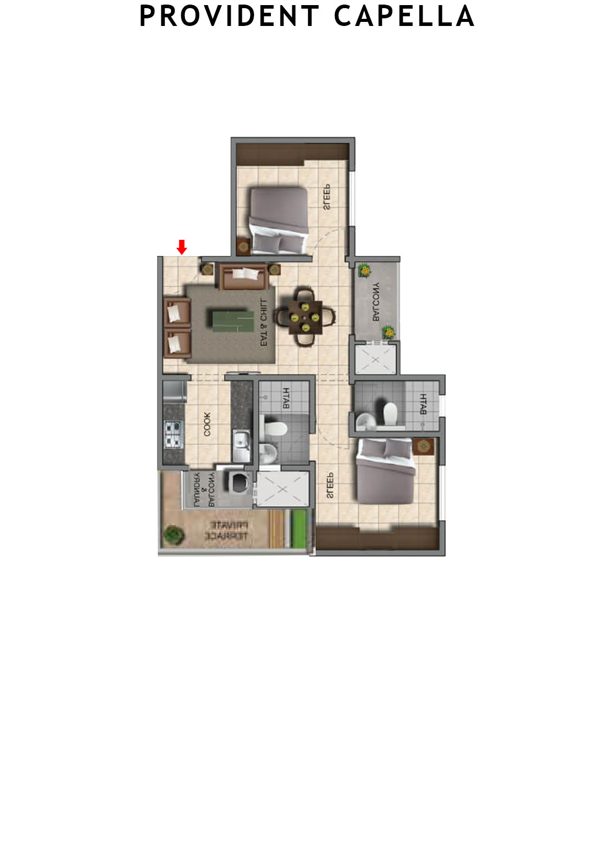Provident Capella Tower T2 Unit 6 Floor Plan