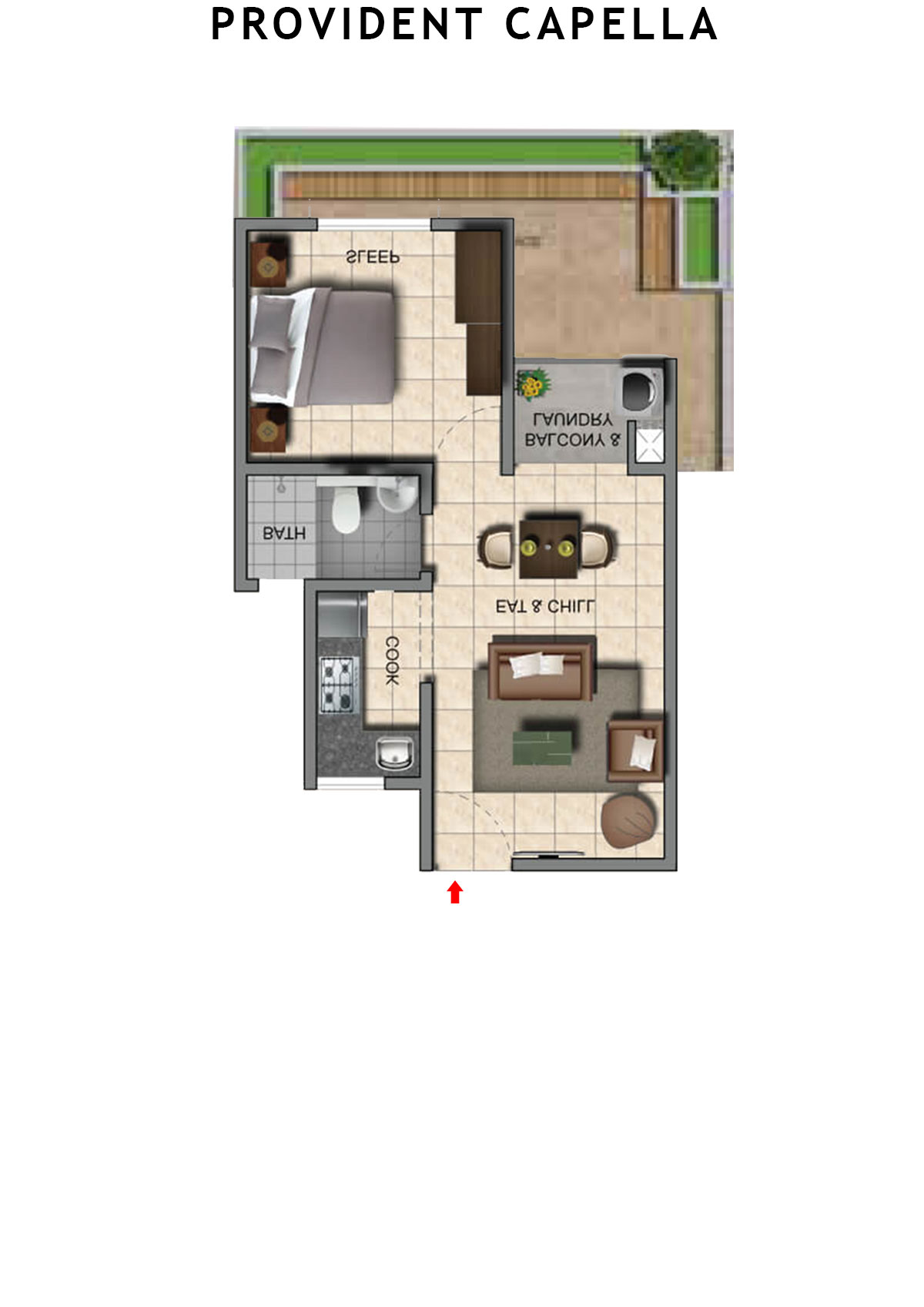 Provident Capella Tower T3 Unit 13 Floor Plan