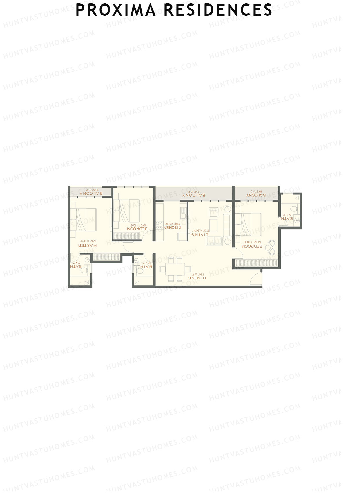 Proxima Residences Wing D Unit 1 Floor Plan