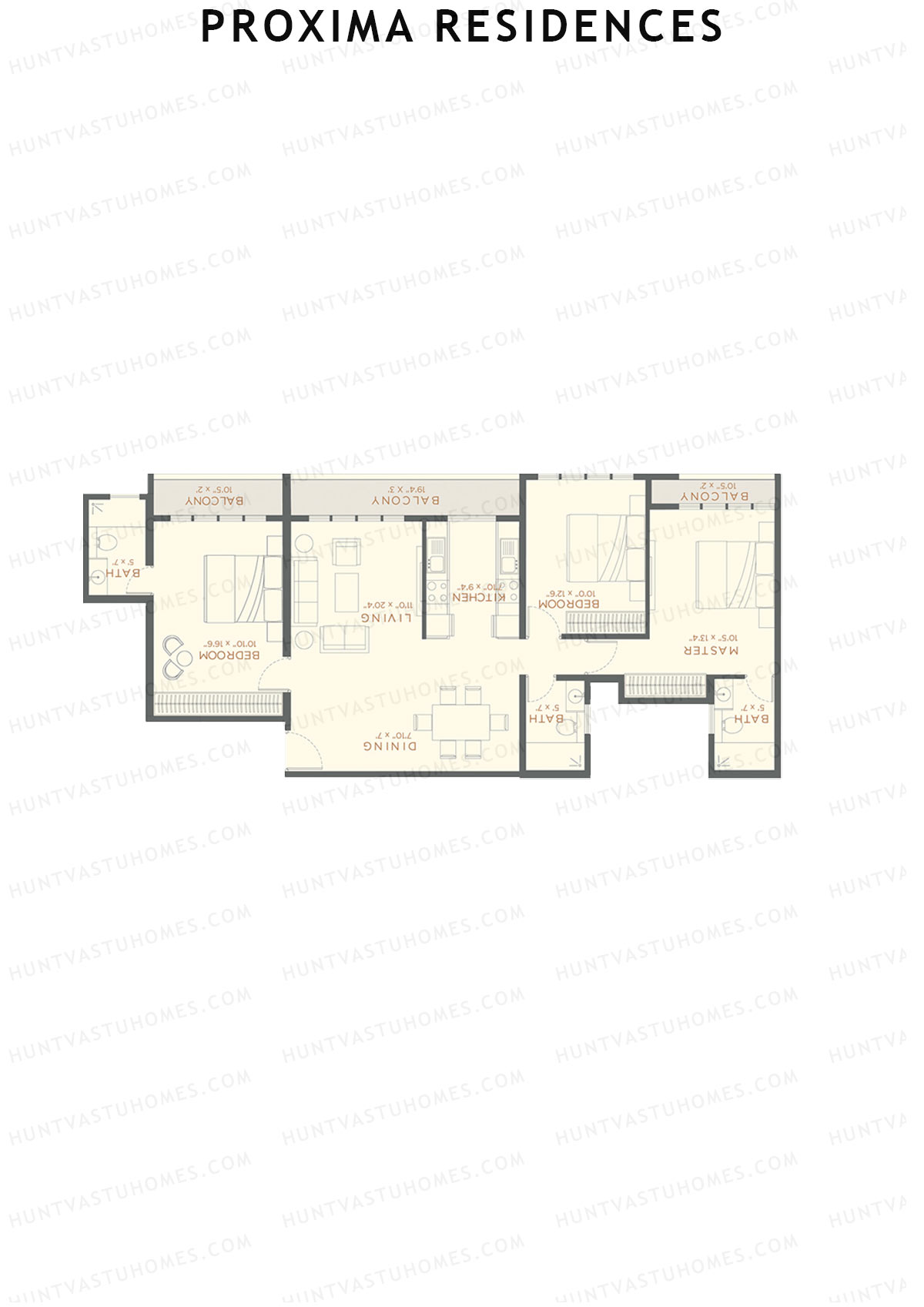 Proxima Residences Wing D Unit 2 Floor Plan
