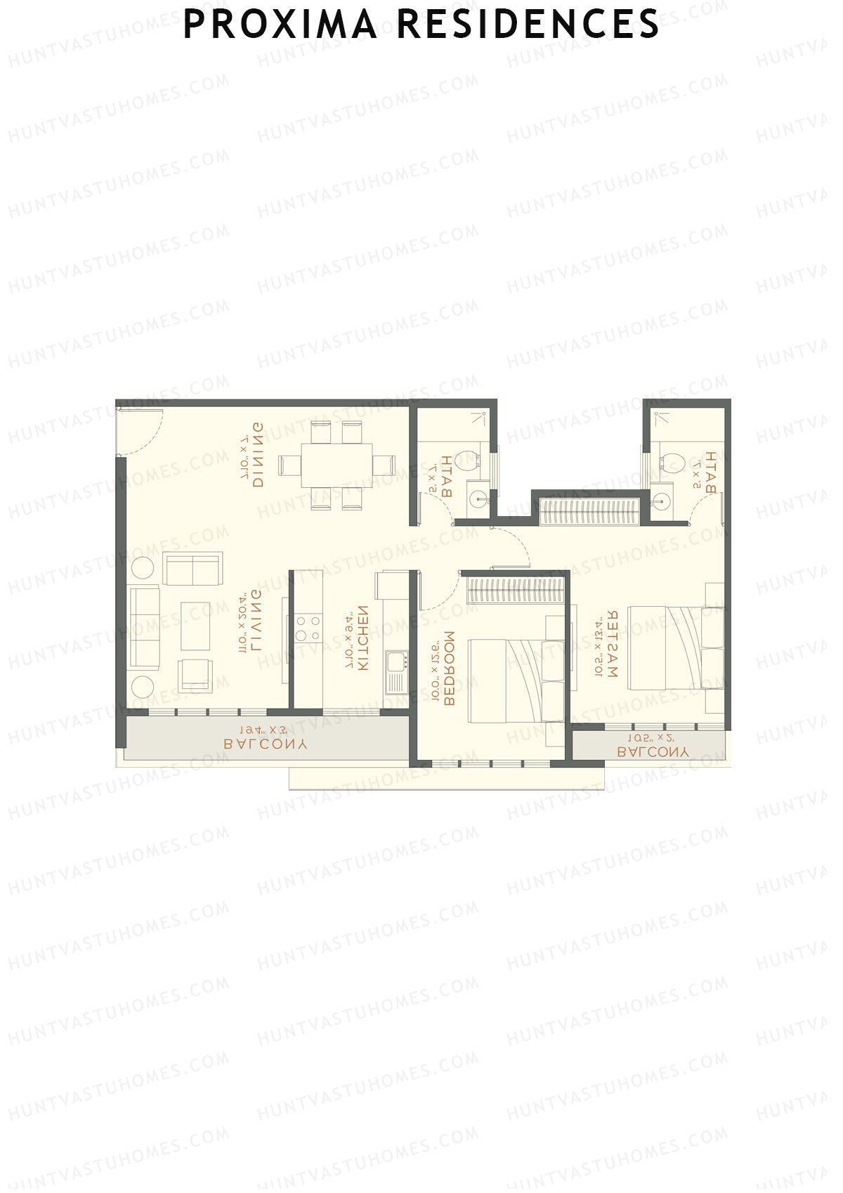 Proxima Residences Wing D Unit 3 Floor Plan