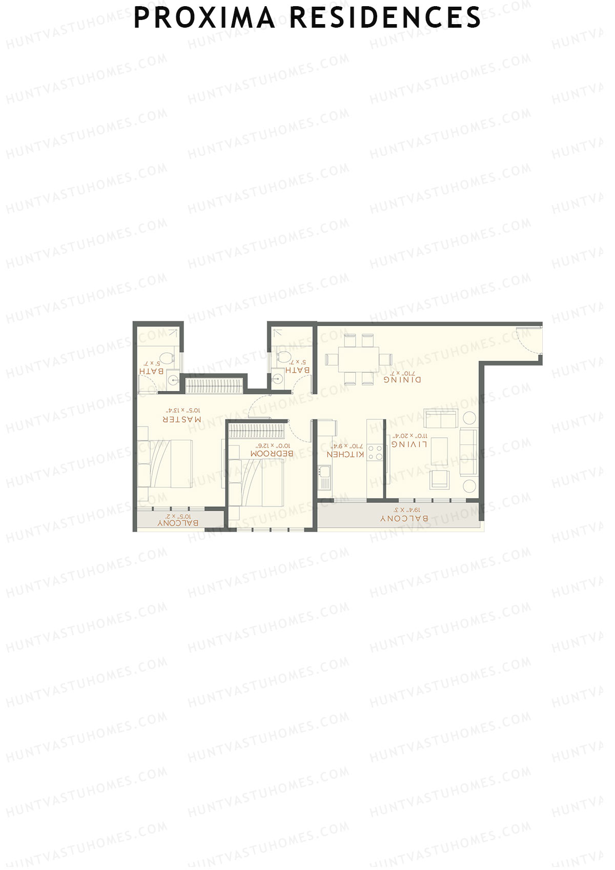 Proxima Residences Wing D Unit 4 Floor Plan