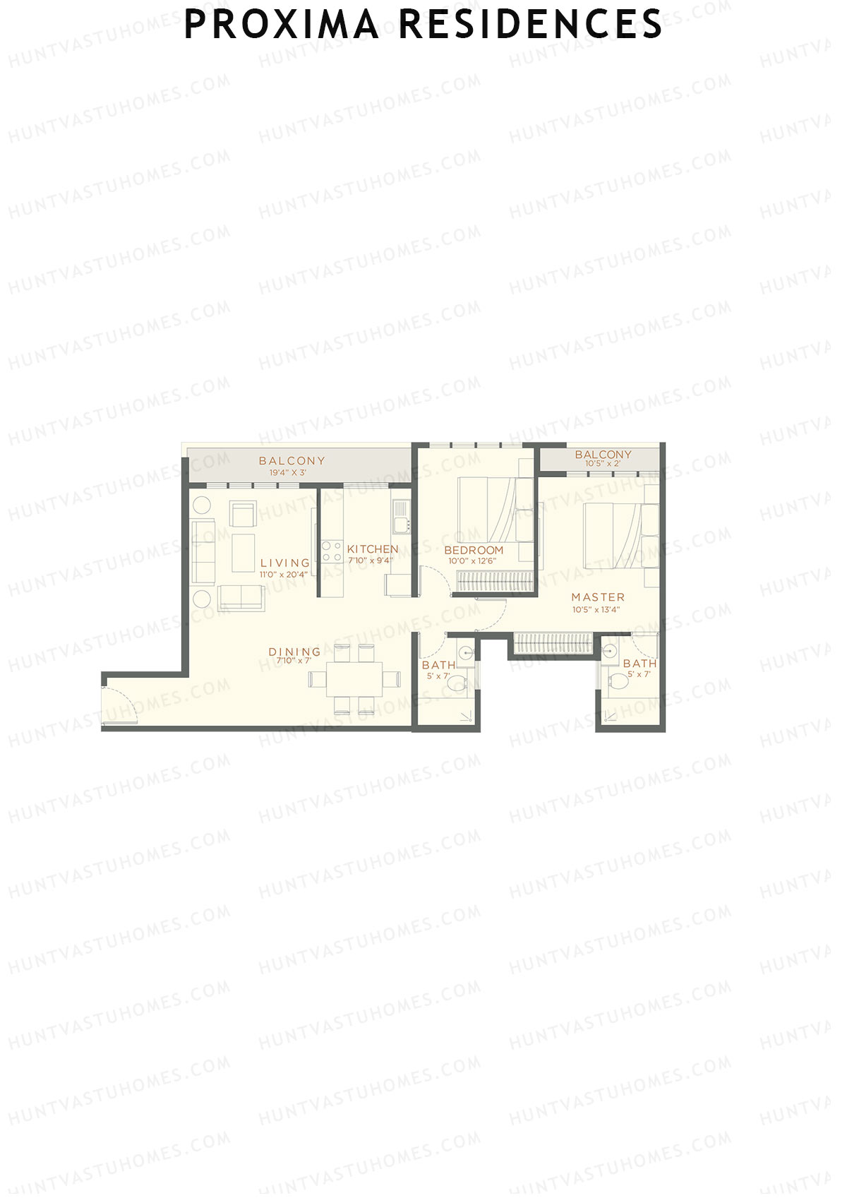 Proxima Residences Wing G Unit 2 Floor Plan