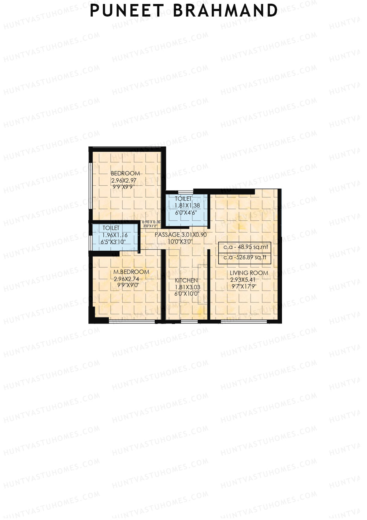 Puneet Brahmand Tower 1 Unit 5 Floor Plan