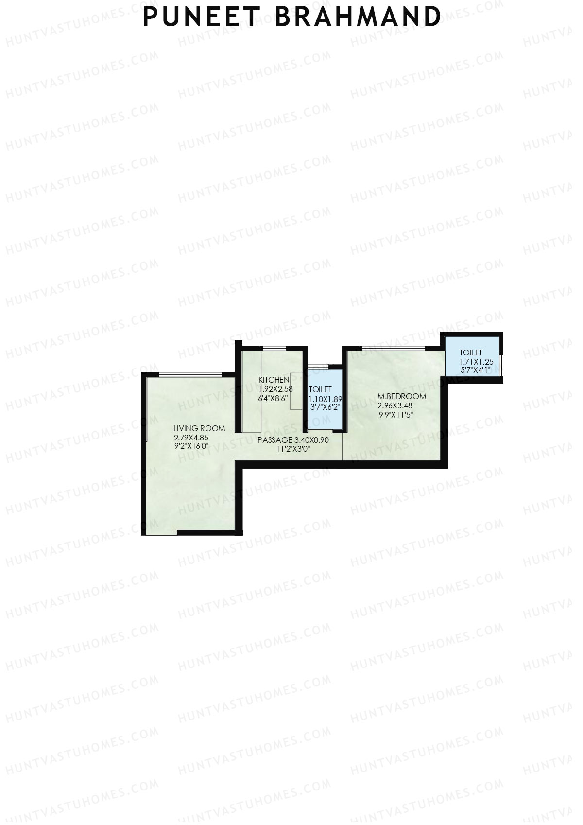 Puneet Brahmand Tower 1 Unit 7 Floor Plan