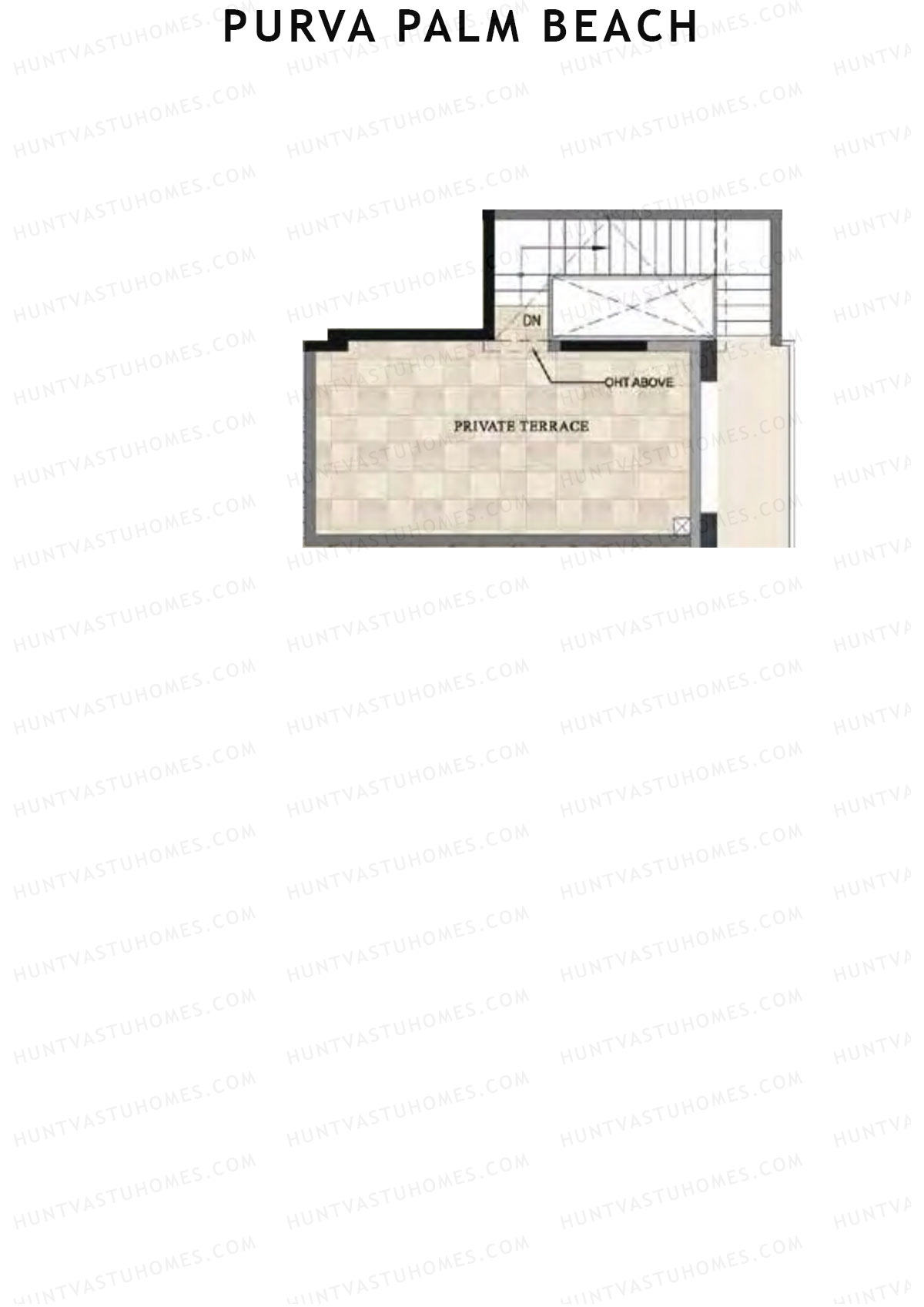 Purva Palm Beach Block 1 Wing A Unit 1 TYPE PH LW(Penthouse) Floor Plan