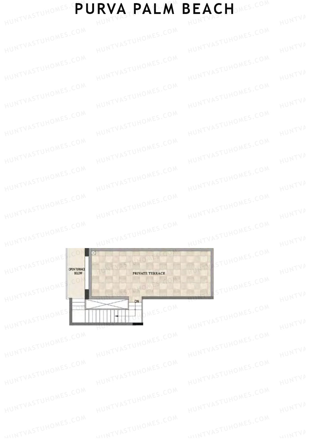 Purva Palm Beach Block 1 Wing A Unit 4 TYPE PH LW(Penthouse) Floor Plan