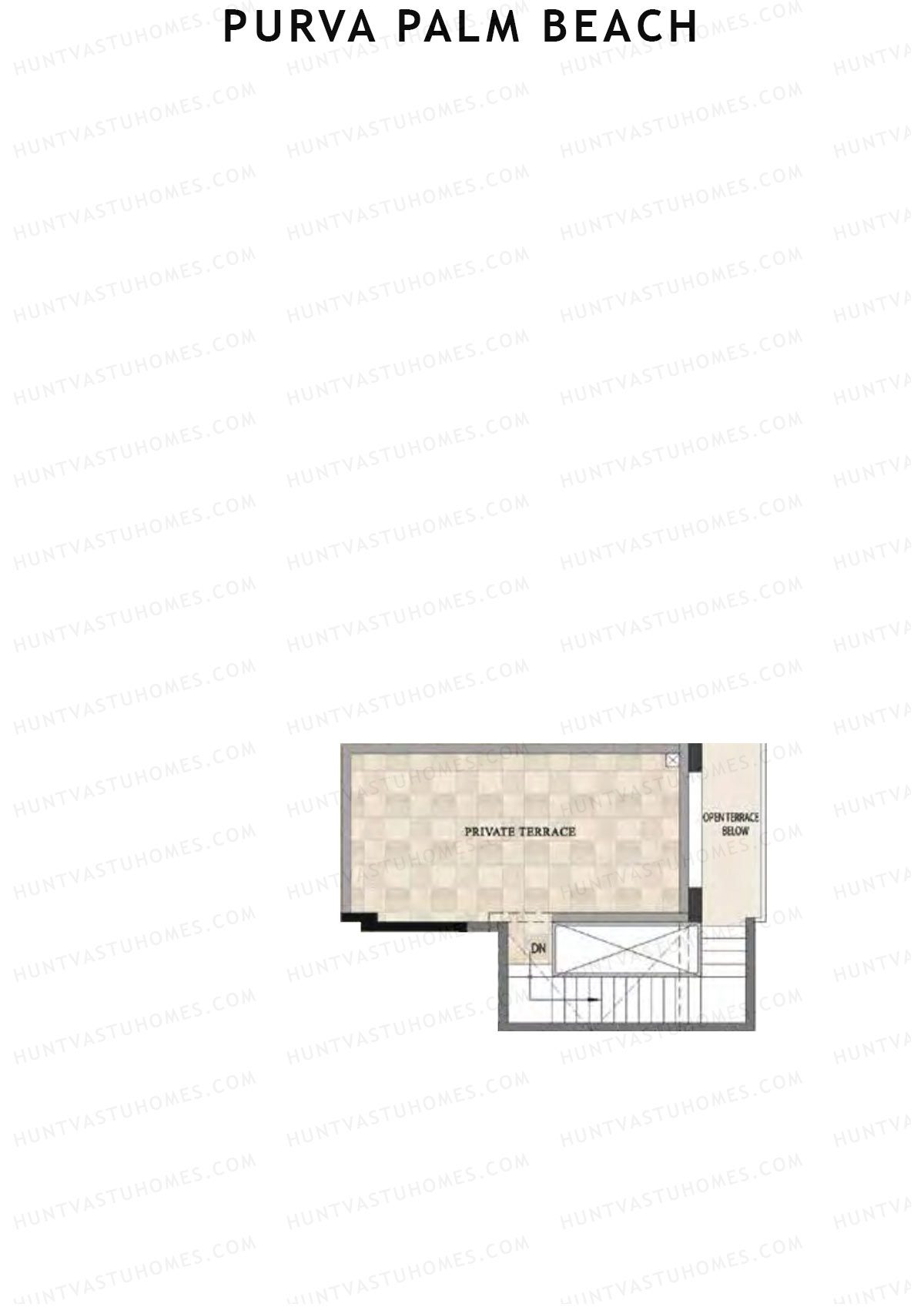 Purva Palm Beach Block 1 Wing A Unit 6 TYPE PH LW(Penthouse) Floor Plan