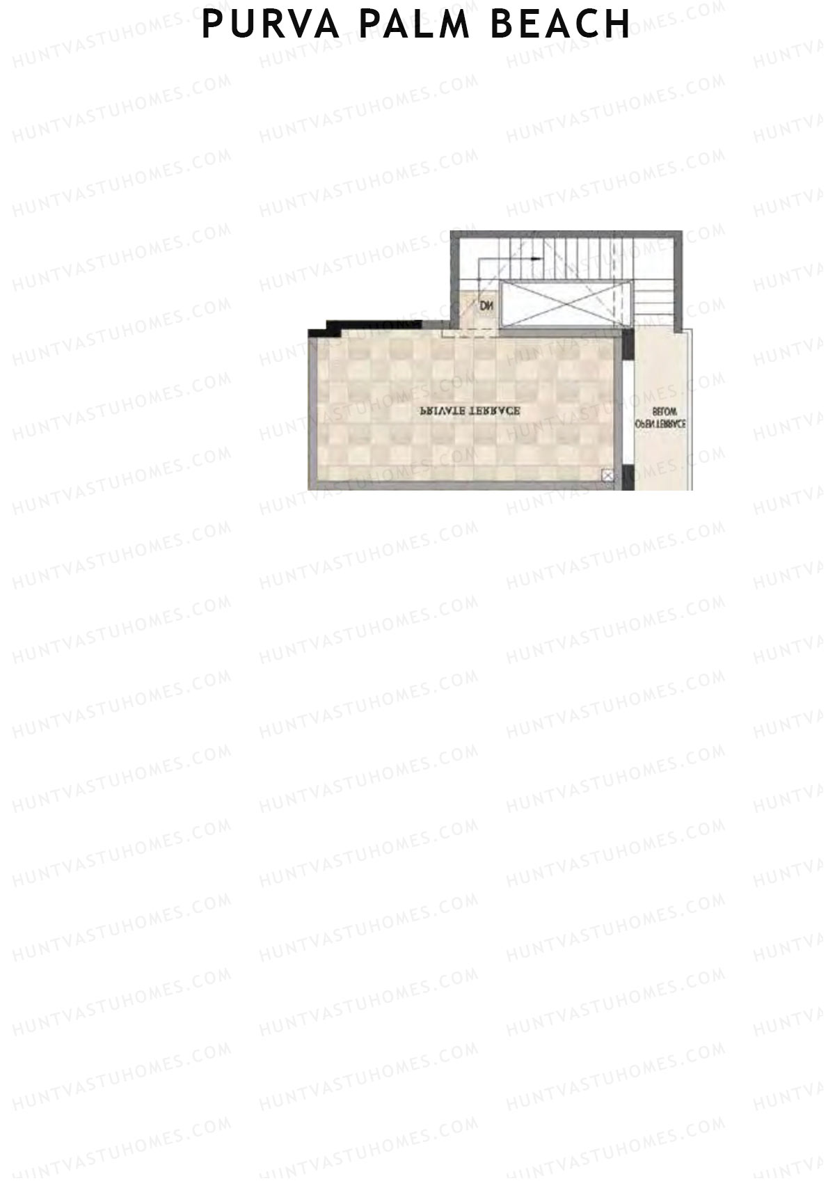 Purva Palm Beach Block 1 Wing C Unit 1 TYPE PH LW(Penthouse) Floor Plan