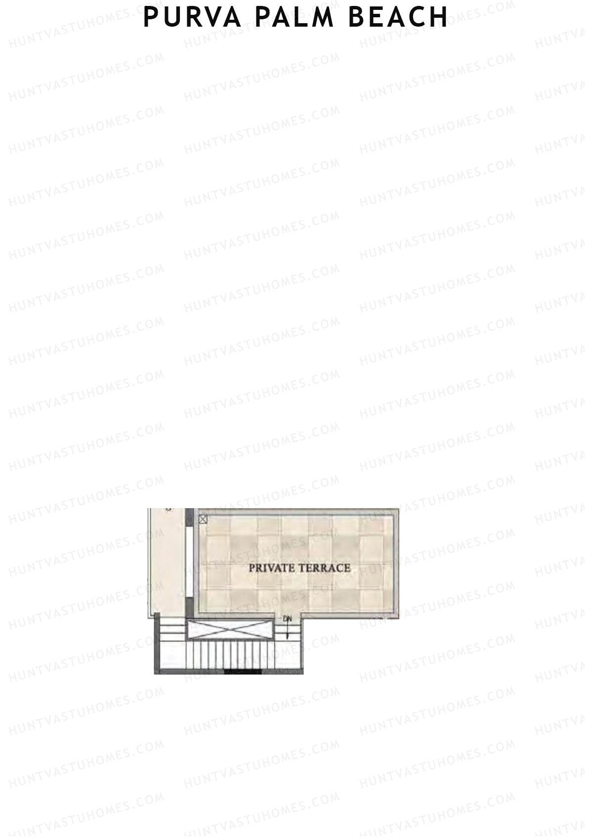 Purva Palm Beach Block 1 Wing C Unit 4 TYPE PH LW(Penthouse) Floor Plan