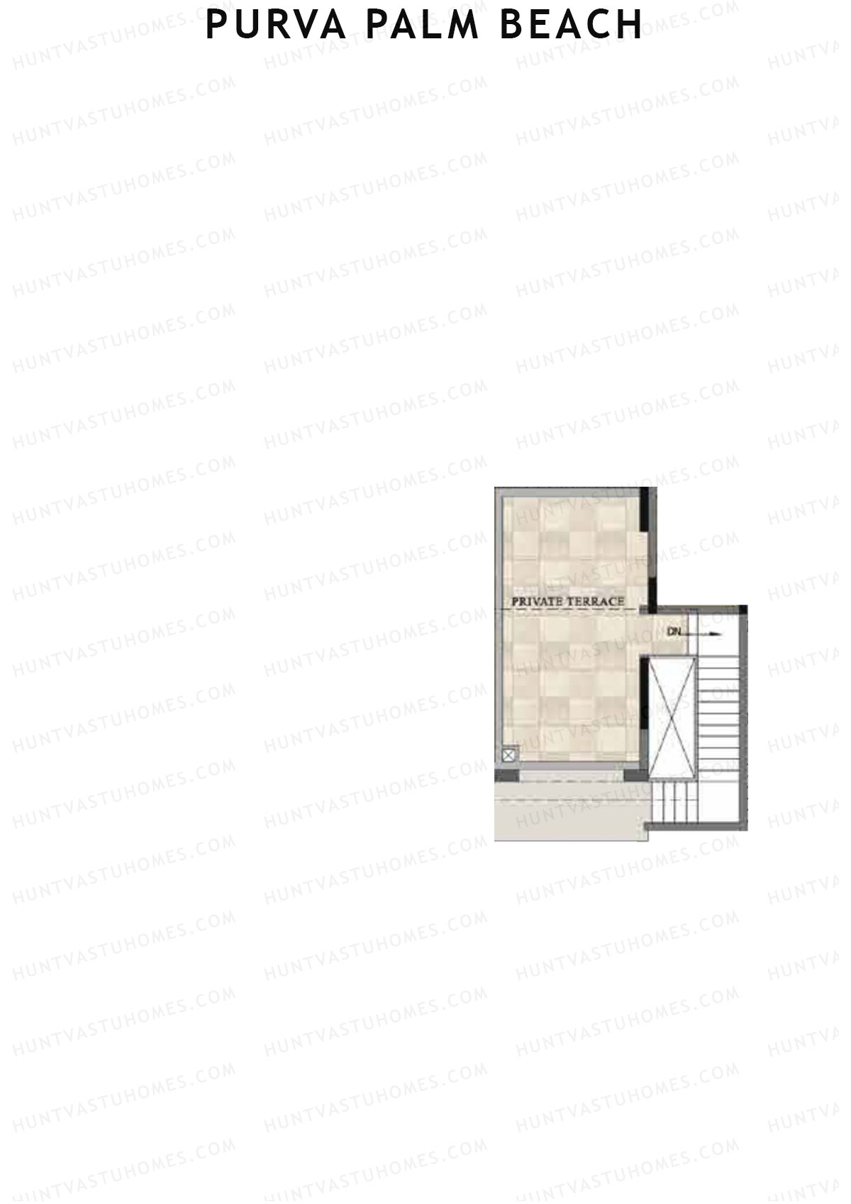 Purva Palm Beach Block 2 Wing E Unit 1 TYPE PH LW(Penthouse) Floor Plan