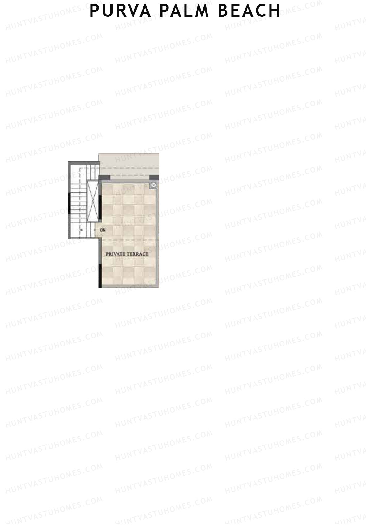 Purva Palm Beach Block 2 Wing E Unit 3 TYPE PH LW(Penthouse) Floor Plan