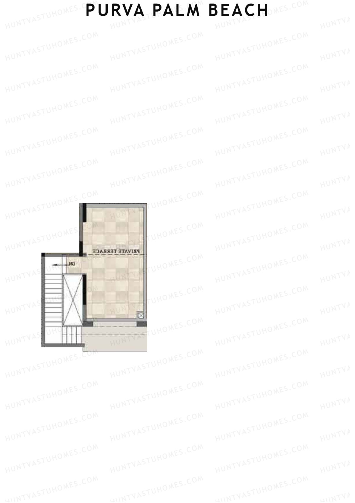 Purva Palm Beach Block 2 Wing E Unit 4 TYPE PH LW(Penthouse) Floor Plan